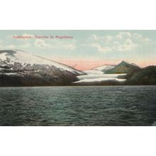 Ventisquero Estrecho de Magallanes Chile Antique Postcard