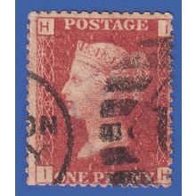 GB QV 1864 1d RED PLATE 183 IH SG43/44 GU