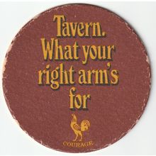 BEER MAT - COURAGE BREWERY - TAVERN - (Cat No 001) - (1972)