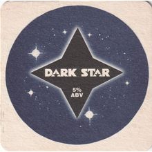BEER MAT - DARK STAR BREWING CO (PARTRIDGE GREEN) - (Cat No 001) - (1998)