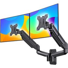 HUANUO Dual Monitor Wall Mount up to 32-Inch Screens, Wall Monitor Mount with Ga