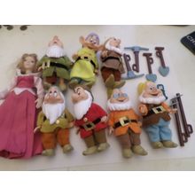 Simba - Seven Dwarfs Figures - Set Of 7 Dwarfs - Vintage Disney - Approx 4.5"