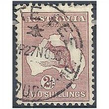 Australia 1923 SG74 2/- Maroon Fine.Used.