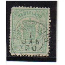 NETHERLANDS 1869 1C GREEN F/U SG59