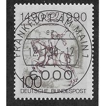 GER 1990 100pf '500TH ANN OF EUROPEAN POSTAL SERVICES' FINE USED (EBID54-511)