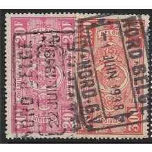 1923/1941 2 Railway Stamps - NORD-BELGE