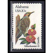 1953-2002 20c Birds/Flowers Sht/50 10 1/2x11 LR MASht9801