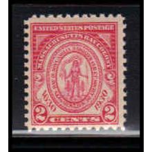682 2c Massachusetts Just Clears MNH O1888