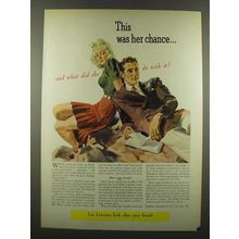 1940 Listerine Antiseptic Ad - This Was Her Chance