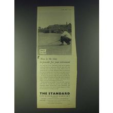 1958 The Standard Life Assurance Company Ad - provide for Retirement