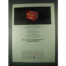 1967 GAF Anscochrome Film Ad - Experts Wrote It