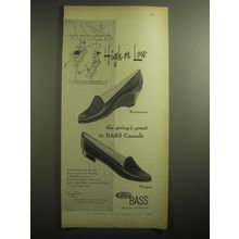 1959 Bass Weejunette and Weejun Shoes Ad - High or low