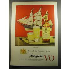1951 Seagram's VO Whiskey Ad - For Sailing Known by the Company it Keeps