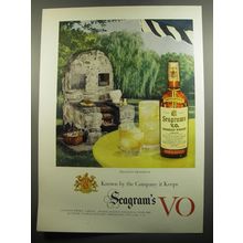 1951 Seagram's VO Whiskey Ad - Pleasant Prospects Known by the Company it Keeps
