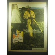 1975 Marlboro Cigarettes Ad - Come to where the flavor is. Come to Marlboro