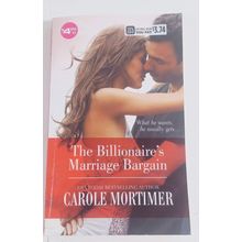the billionaire's marriage bargain by carole mortimer harlequin paperback good
