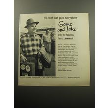 1957 Game and Lake Lanerossi Shirts Ad - The shirt that goes everywhere