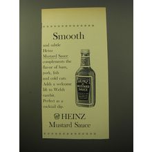 1960 Heinz Mustard Sauce Advertisement - Smooth