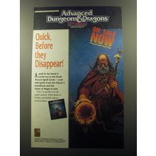 1992 TSR AD&D 2nd Edition Wizard Spell Cards Ad - Quick, before they disappear