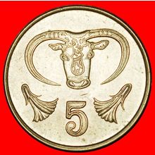 Ⰶ GREAT BRITAIN (1983-2004):CYPRUS★5 CENTS 1991 SILVER BOWL★LOW START★NO RESERVE