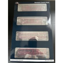 Hattons H4-46Pack-401 4 Genesis coaches (4BT, 4T, 6CL, 6BT) in SECR Livery, MINT