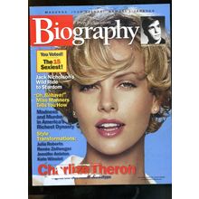 CHARLIZE THERON Biography Magz. 2002 MADONNA-JOHN BELUSHI-SAMUEL L JACKSON VG