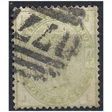 1883 SG192 4d Dull Green Good Used Check Letters "JL".