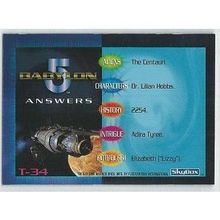 BABYLON 5 ' TRIVIA card # T- 34 ' (1996 )