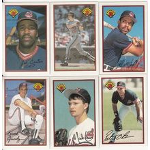 1989 Bowman Cleveland Indians team set 19 cards- Carter, Lewis RC