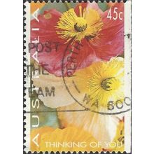 AUSTRALIA, FLOWER, Poppy, yellow 1994, 45c, #4