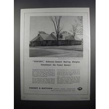 1954 Keasbey & Mattison Asbestos-Cement Shingles Ad