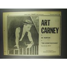 1956 CBS-TV The Honeymooners Ad - Art Carney