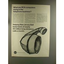 1967 RCA Spectra 70 Computer Ad - Telephone Business