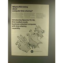 1967 RCA Spectra 70 Computer Ad - Time-Sharing