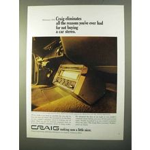 1970 Craig Floor-Mounted Car Stereo Ad - 3123