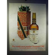 1970 Canadian Club Whisky Ad - Christmas Club
