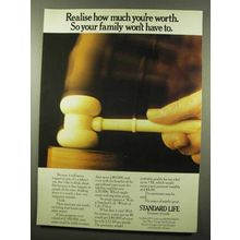 1974 Standard Life Ad - Realise How Much You're Worth