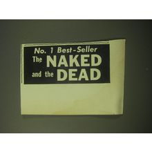 1948 The Naked and the Dead Book Advertisement - No.1 Best-Seller