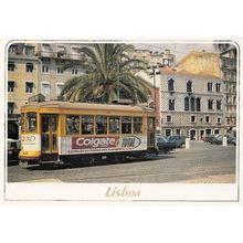 Portugal Toothpaste Colgate Bus Advertising Postcard