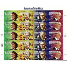 American Scientists Sheet of Twenty 41 Cent Postage Stamps Scott 4227