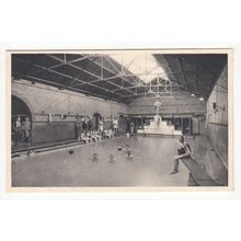 The Swimming Pool Bath Bishop's Stortford College Postcard Hertfordshire