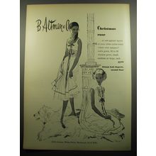 1957 B. Altman & Co. Knit Lingerie Ad - Christmas Rose