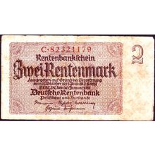 1937 Germany Banknote 2 Mark