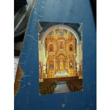 vintage golden altar panama city postcard