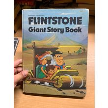 1974 "FLINTSTONE GIANT STORY BOOK" ILLUSTRATED ANNUAL HARDBACK BOOK (P4)