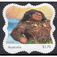 2025: DISNEY, MOANA 2, PART 3, $1.70 USED SELF-ADHESIVE MYSTAMP. 018