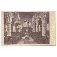 All Hallows Parish Church Interior Barking-by-the-Tower London Postcard