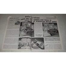 1942 Remington Palma Kleanbore & Police Targetmaster Ammunition Ad - Groups