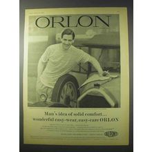 1958 Du Pont Orlon Ad - Man's Idea of Solid Comfort
