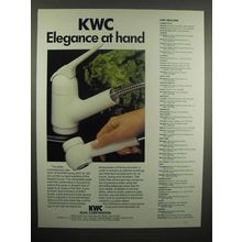 1992 KWC Faucet Ad - Elegance at Hand